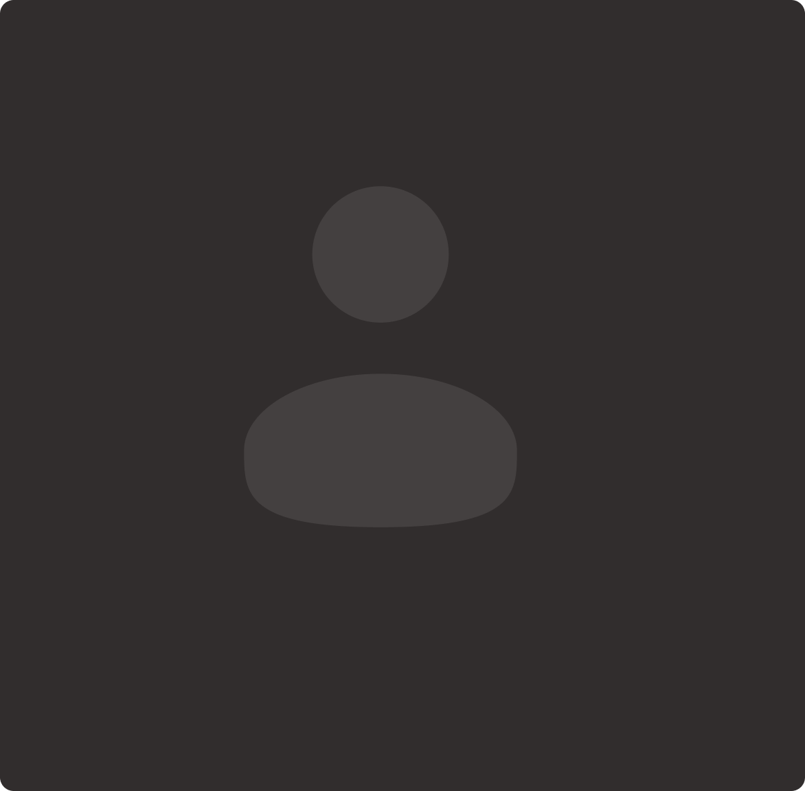 Default user profile silhouette on gray background.